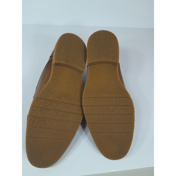 Warfield & Grand Cap Toe Leather Oxford Men Sz 9 Tan Brown - Picture 9 of 9